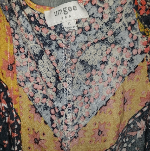 Umgee Boho Maxi Kimono Bell Sleeve - Picture 5 of 6